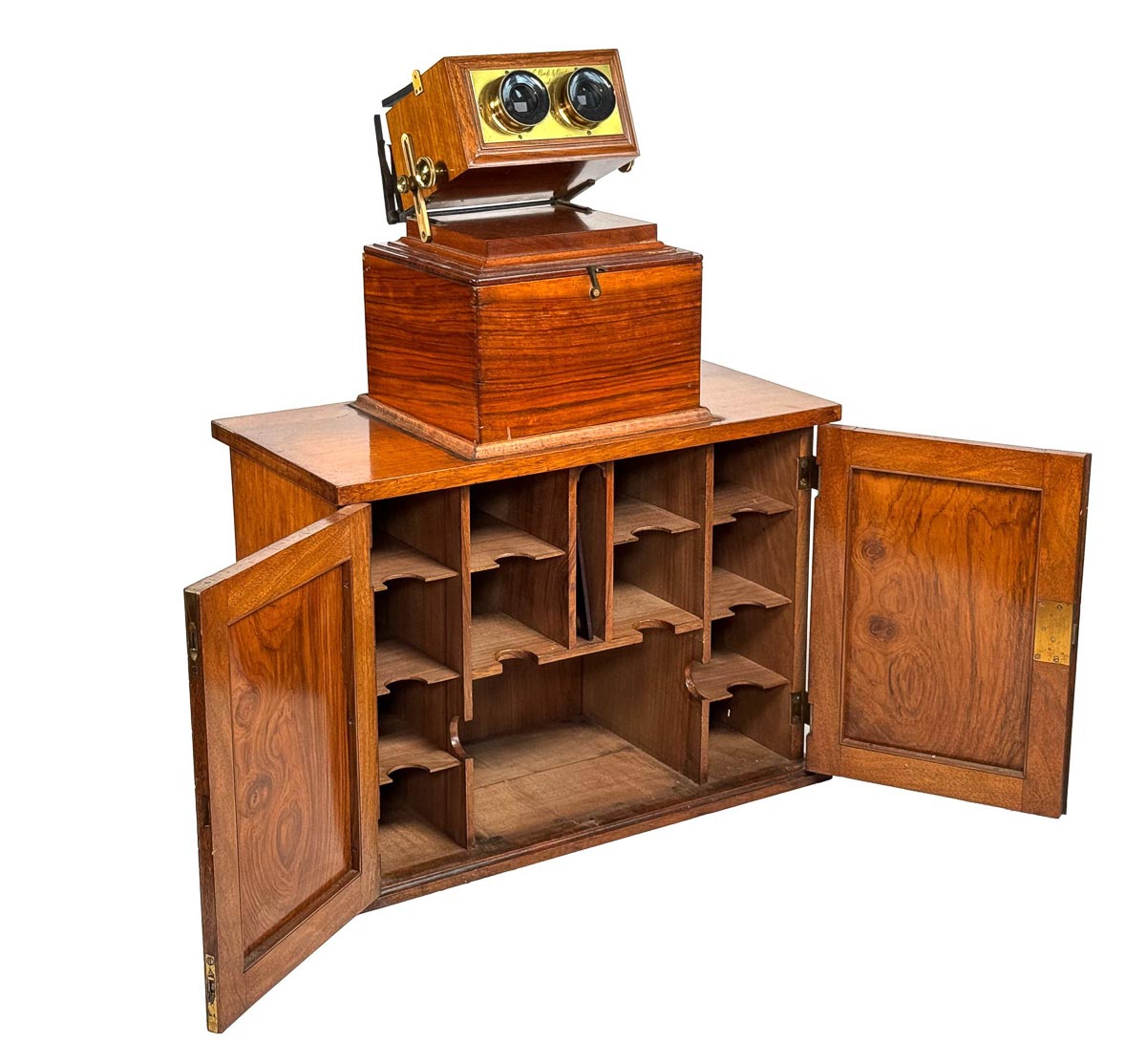 Cabinet with Smith Beck & Beck Achromatic Table Stereoscope