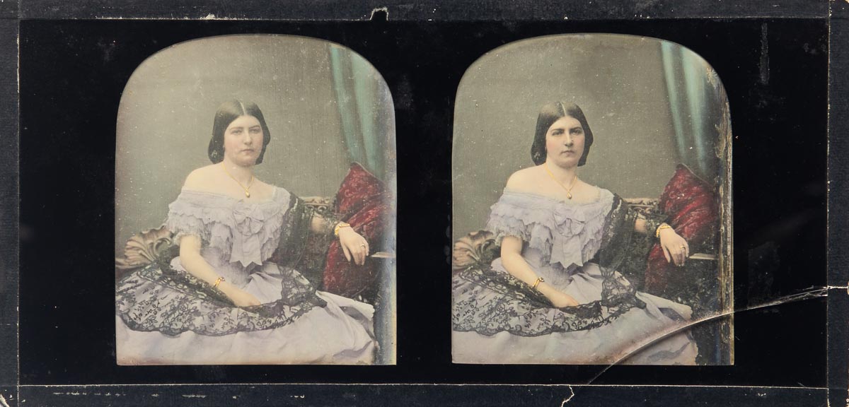 Stereo daguerreotype 8.5 x 17, Antoine Claudet, England, 1857 Stereo daguerreotype 8.5 x 17, Antoine Claudet, England, 1857