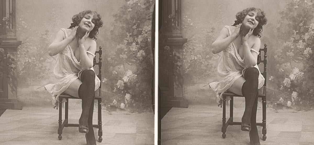 Glass stereoview 8.5 x 17, gelatine silver print, c. 1910 Glass stereoview 8.5 x 17, gelatine silver print, c. 1910