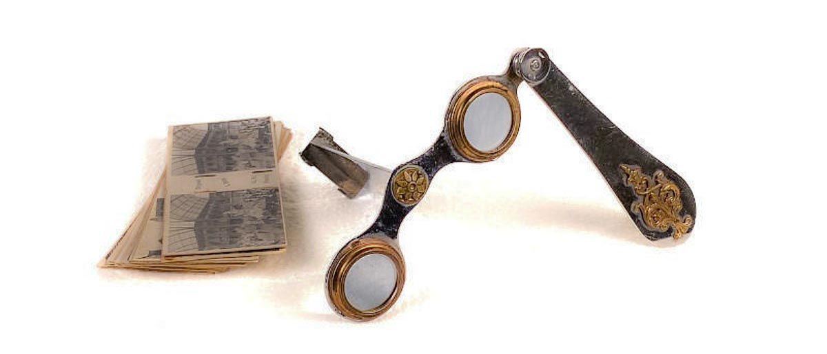 L’Iris stéréoscope à manche 45 x 107, France