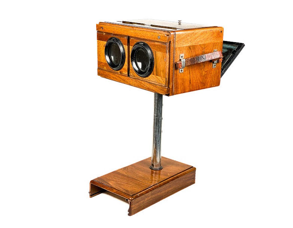 Lechner & Müller pedestal stereoscope Lechner & Müller pedestal stereoscope