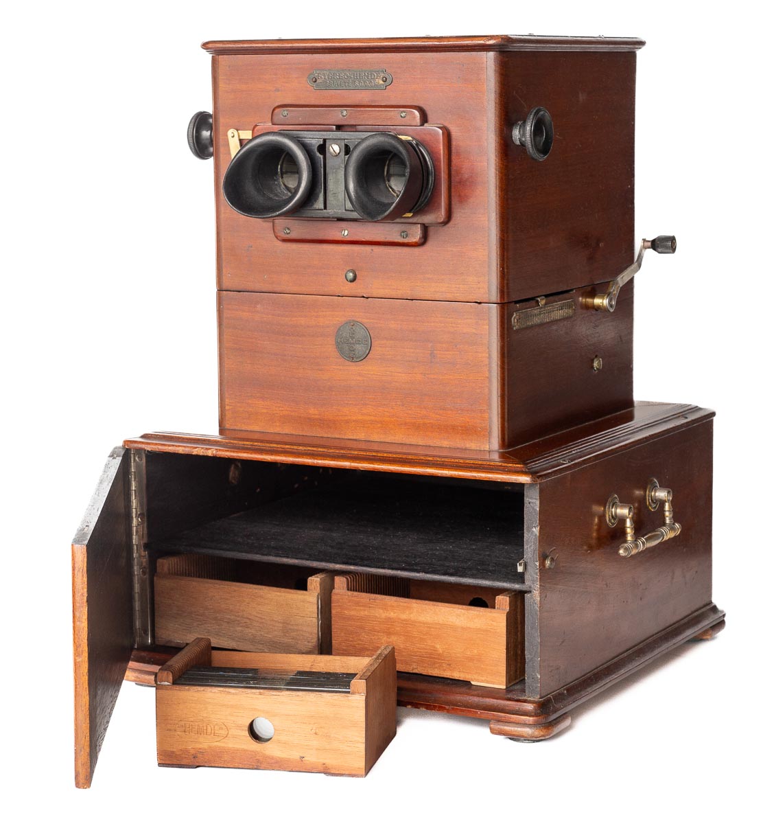 Série I tray-based stereoscope 45 x 107, Hemdé, France, c. 1910 Série I tray-based stereoscope 45 x 107, Hemdé, France, c. 1910