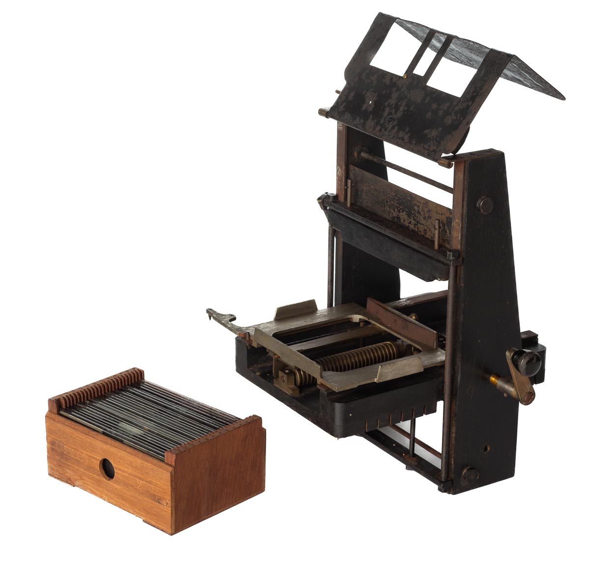 Mechanism of Stéréo-Classeur Hemdé removed from its housing Mechanism of Stéréo-Classeur Hemdé removed from its housing