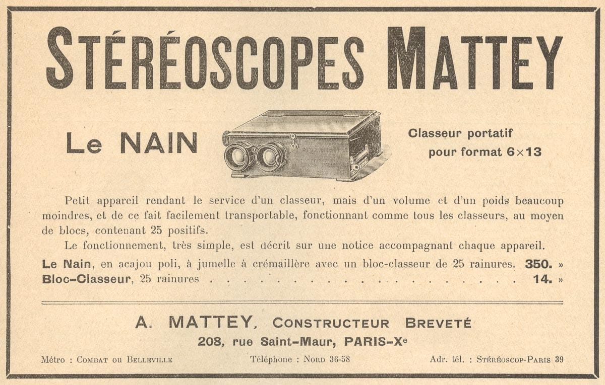 Le Nain stereoscope - Mattey