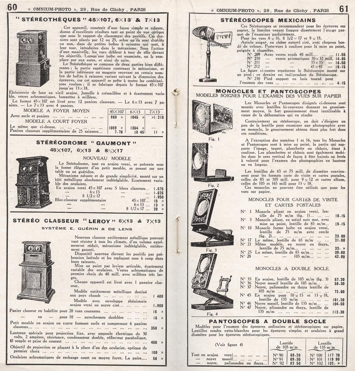Omnium Photo Catalogue 1925