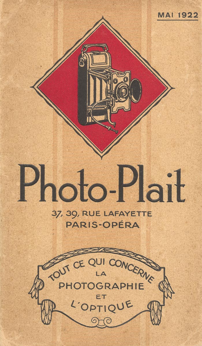 Photo-Plait Catalogue Général 1922