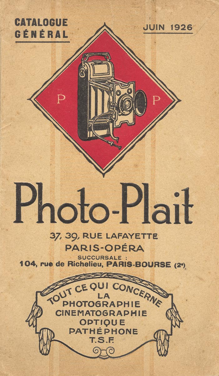 Photo-Plait Catalogue Général 1926