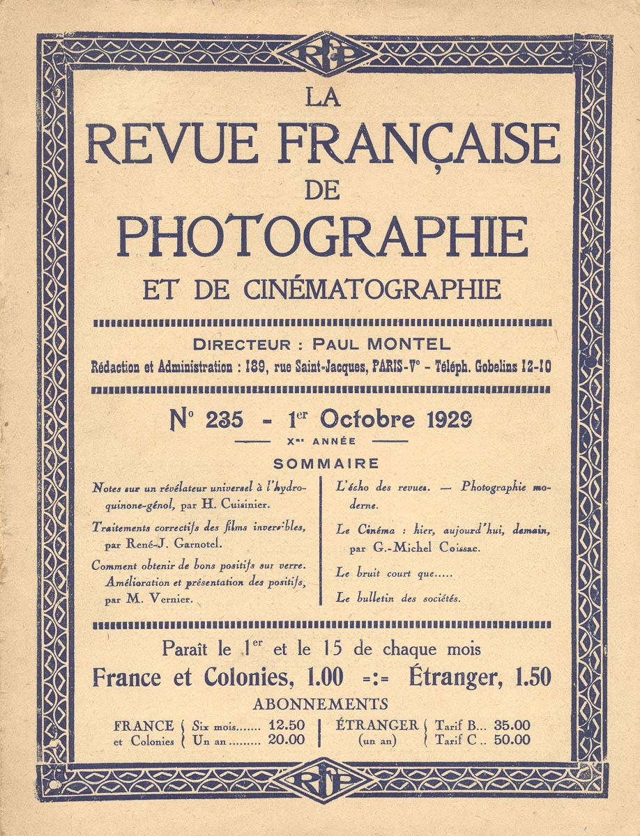 La Revue Française de Photographie