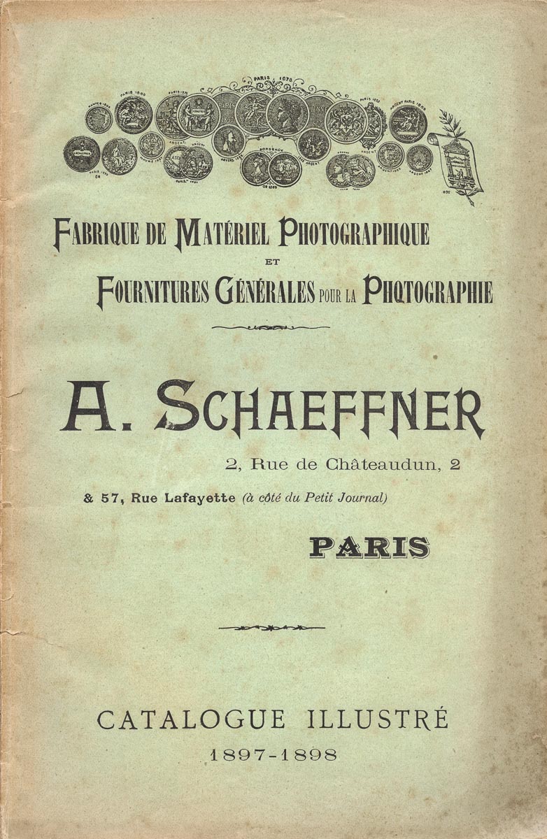 A. Schaeffner - Fabrique de Matériel Photographique et Fournitures Générales pour la Photographie