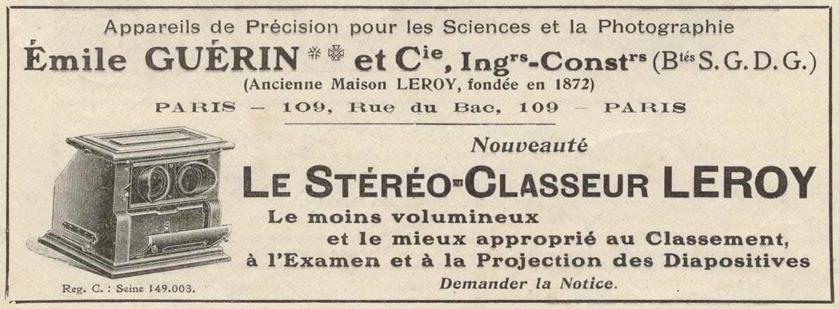 Stéréo-Classeur Leroy in La Nature