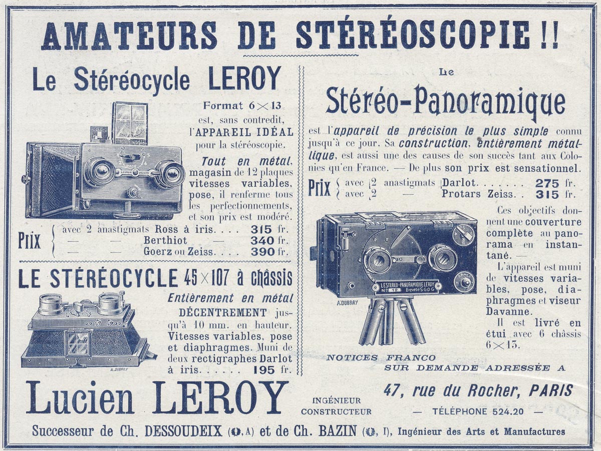 Stéréocycle Simplifié - Stereoscopy History