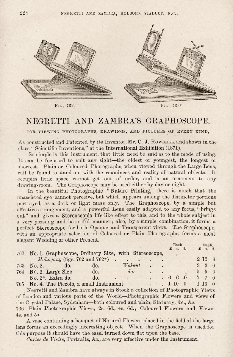 Negretti & Zambra’s Encyclopaedic Illustrated and Descriptive Catalogue