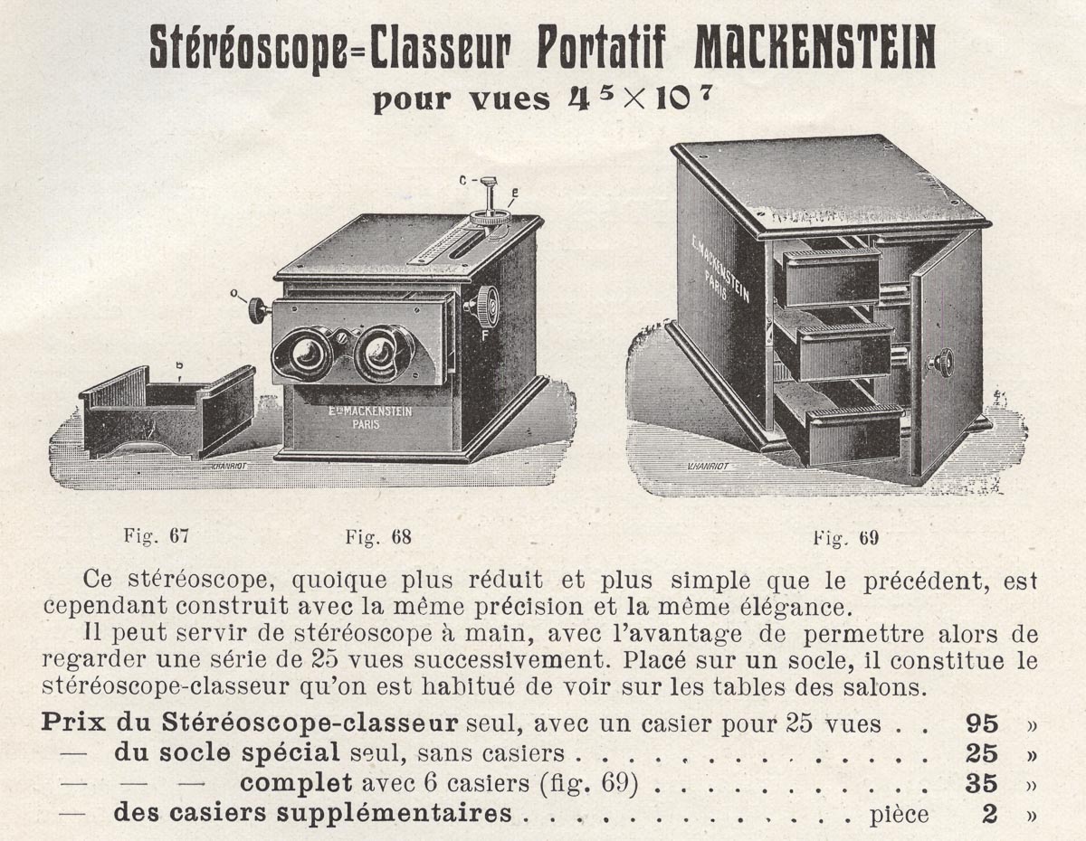 Stéréoscope-Classeur Portatif - Mackenstein
