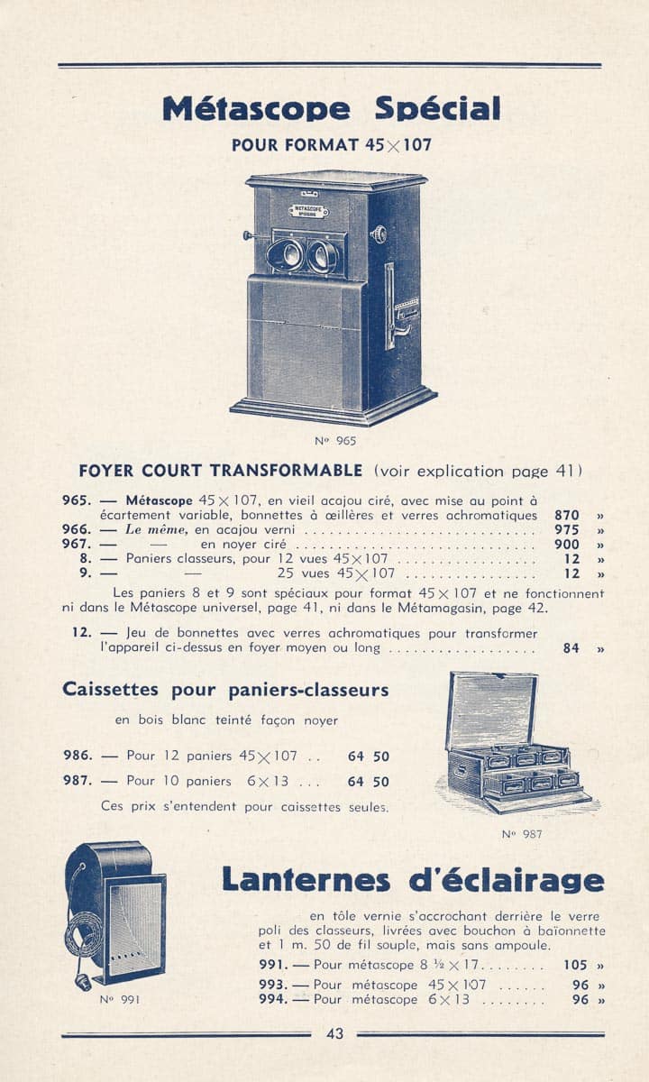 Stéréoscopes 1936 - Mattey