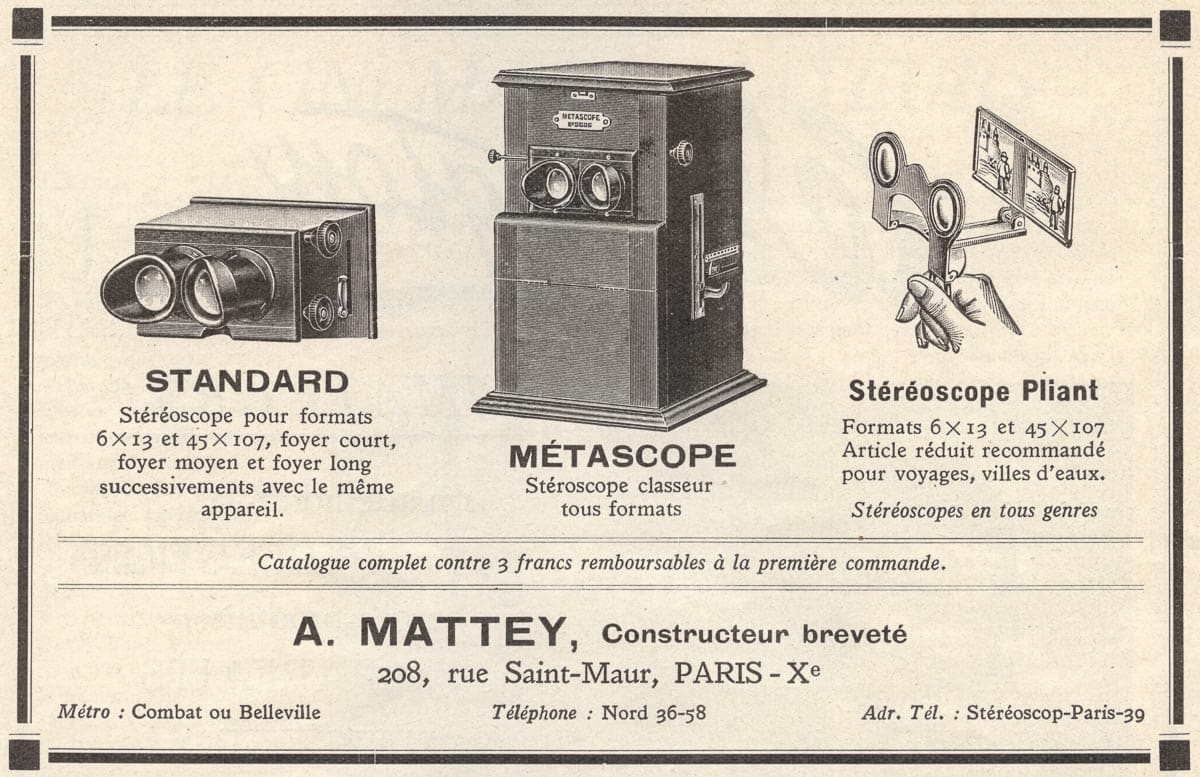 A. Mattey Stereoscopes